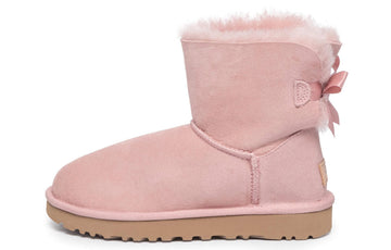 (WMNS) UGG Mini Baley Bow II Snow Boots Pink 1016501-PCRY