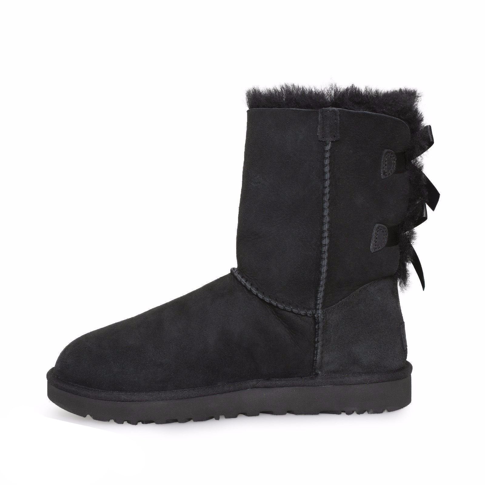 UGG Bailey Bow II Black Boots - Women's