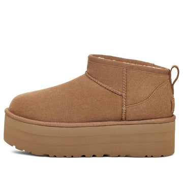 (WMNS) UGG Classic Ultra Mini Platform 'Chestnut' 1135092-CHE