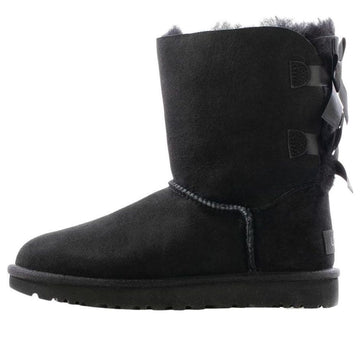 (WMNS) UGG Mini Bailey Bow II Boot Fleece Lined Black 1016225-BLK