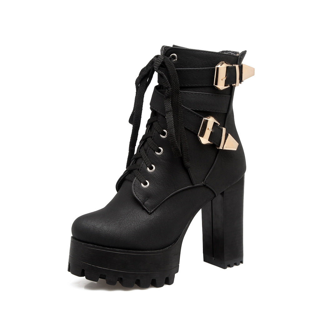 New high heel Martin boots - Outlets Forever