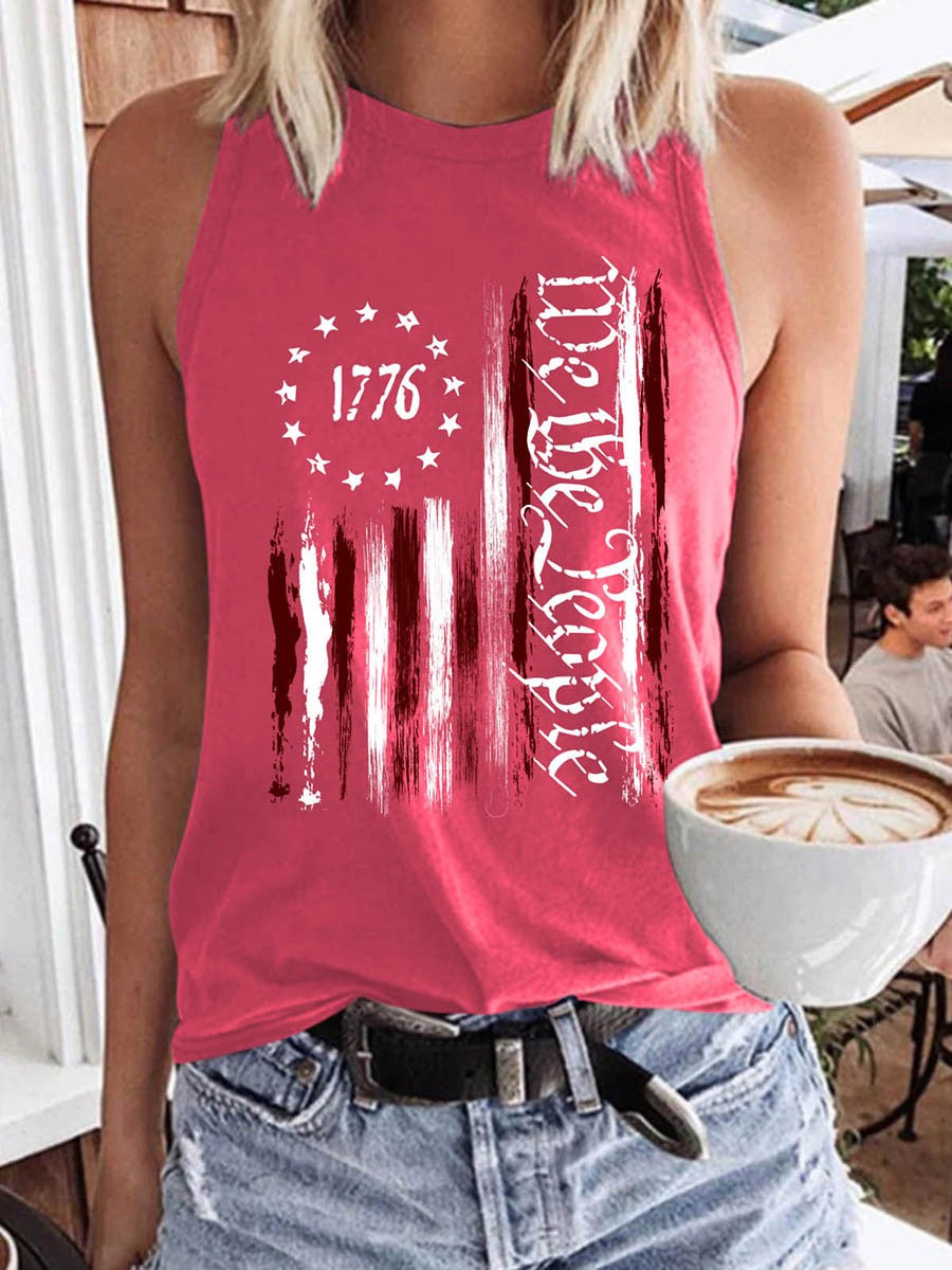 We The People 1776 American Flag Women Tank Top - Outlets Forever