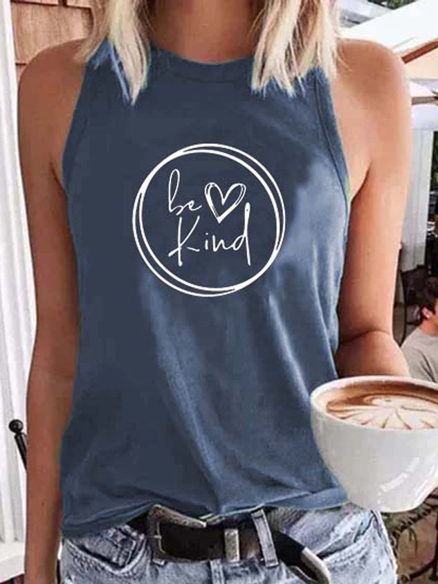 Women Be Kind Casual Tank Top - Outlets Forever