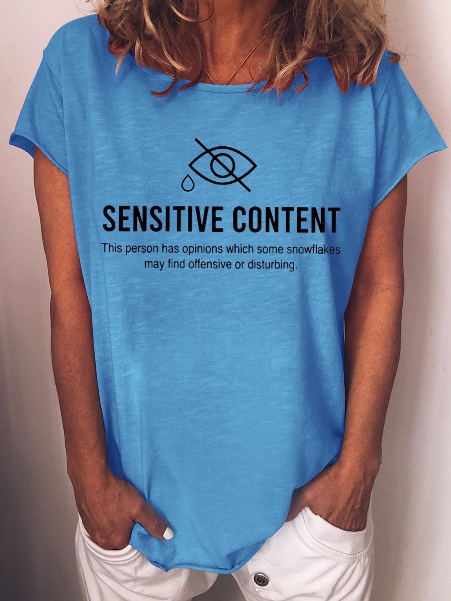 Women's Sensitive Content T-shirt - Outlets Forever