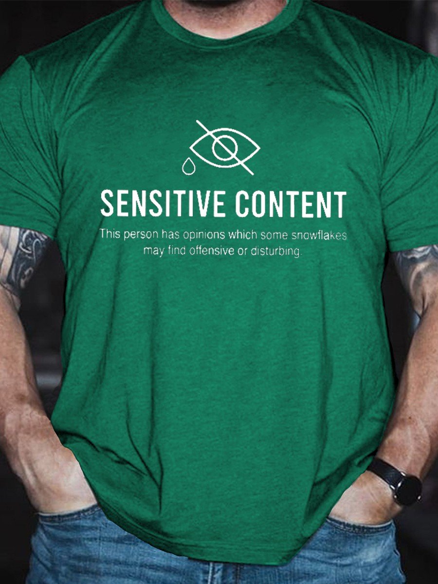 Men's Sensitive Content Classic T-shirt - Outlets Forever