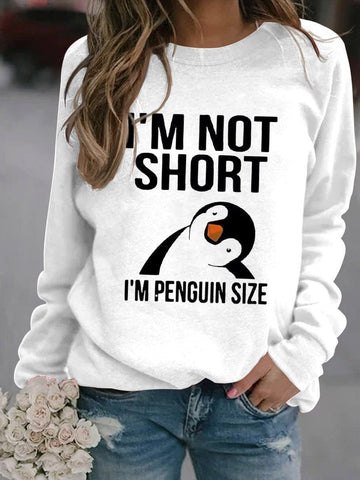 Women's Funny Penguin Long sleeve sweatshirt