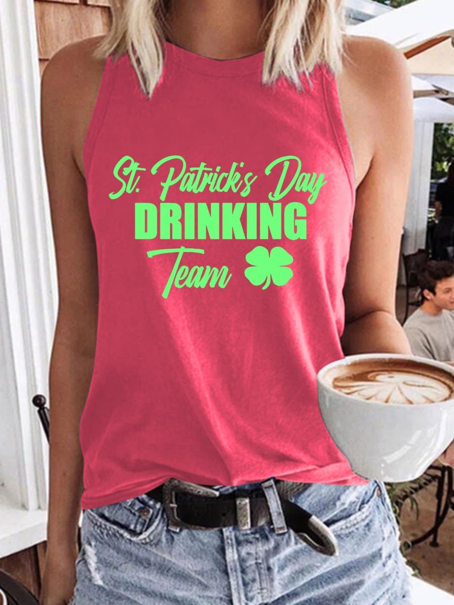 Women's St  Patrick's Day Drinking Team Tank Top - Outlets Forever