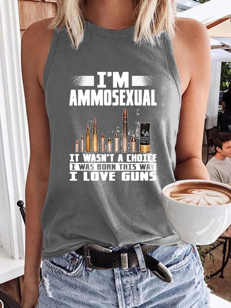 Women's I'm Ammosexual Funny Tank - Outlets Forever