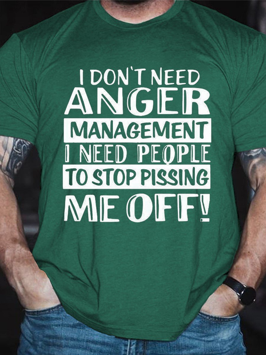 Men's I Don't Need Anger Management Tee - Outlets Forever