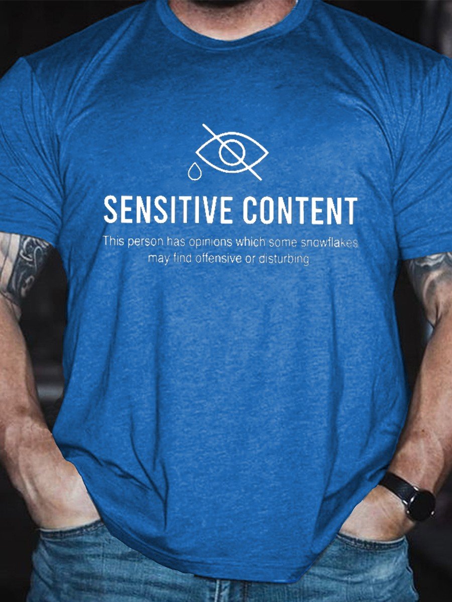 Men's Sensitive Content Classic T-shirt - Outlets Forever