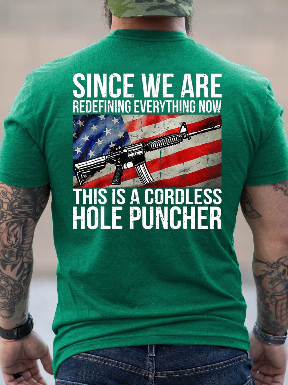 Men's Since We Are Redefining Everything This Is A Cordless Hole Puncher Tee - Outlets Forever