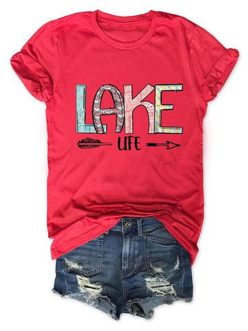 Lake Life Women T-Shirt - Outlets Forever