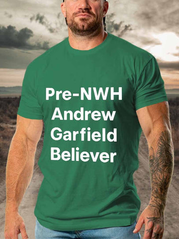 Men's Funny Pre-Nwh Andrew Garfield Believer T-Shirt - Outlets Forever