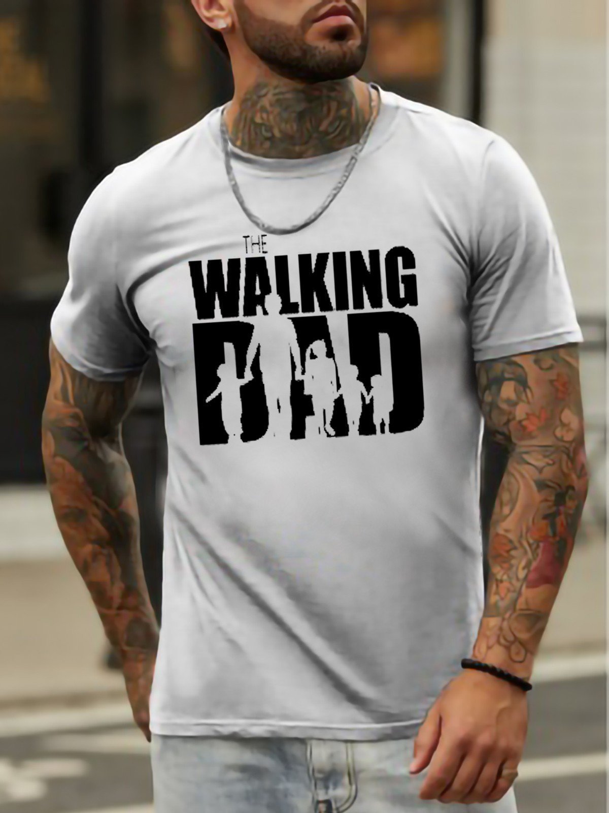 The Walking Dad Men's T-shirt - Outlets Forever