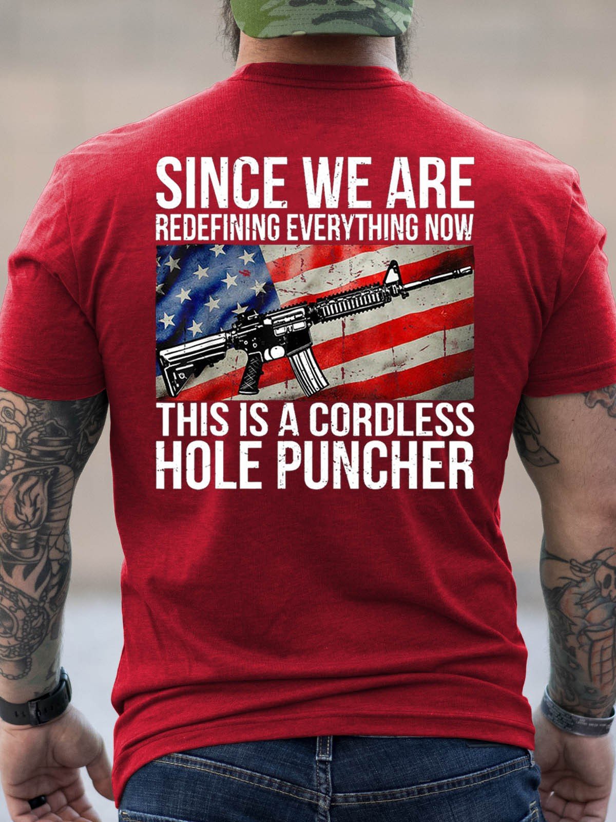 Men's Since We Are Redefining Everything This Is A Cordless Hole Puncher Tee - Outlets Forever