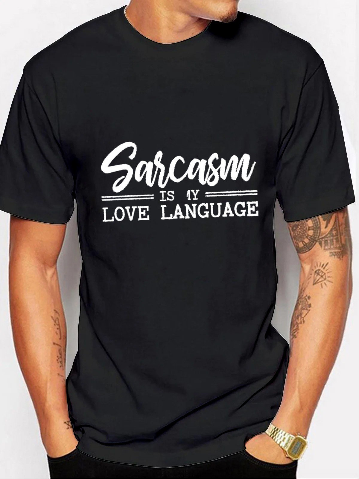 SALE Sarcasm Is My Love Language Men's T-shirt - Outlets Forever