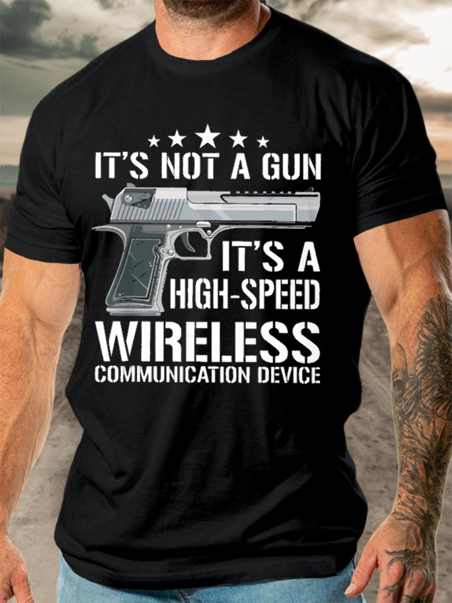 Men's Its Not A Gun T-shirt - Outlets Forever