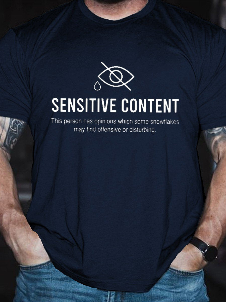 Men's Sensitive Content Classic T-shirt - Outlets Forever