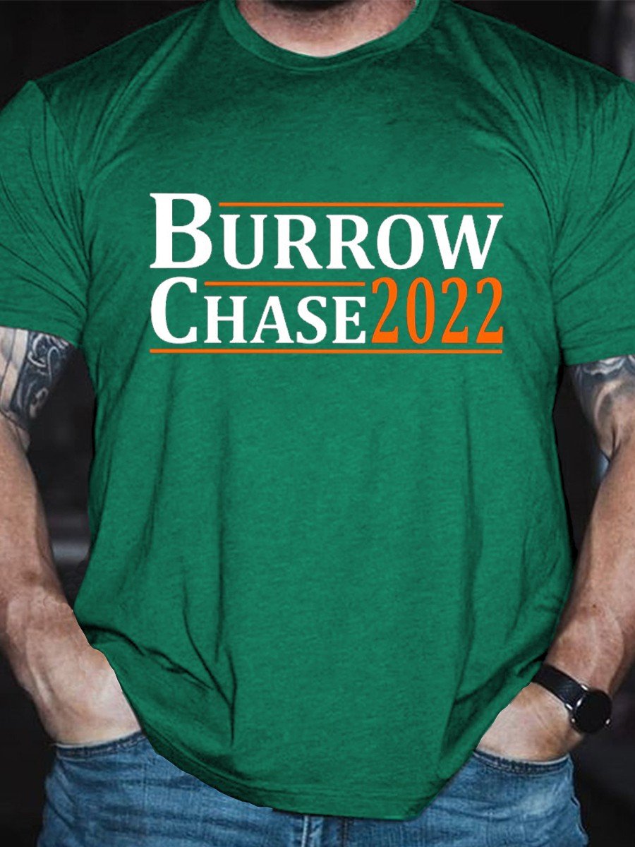 Men's Burrow Chase 2022 Funny Classic T-shirt - Outlets Forever