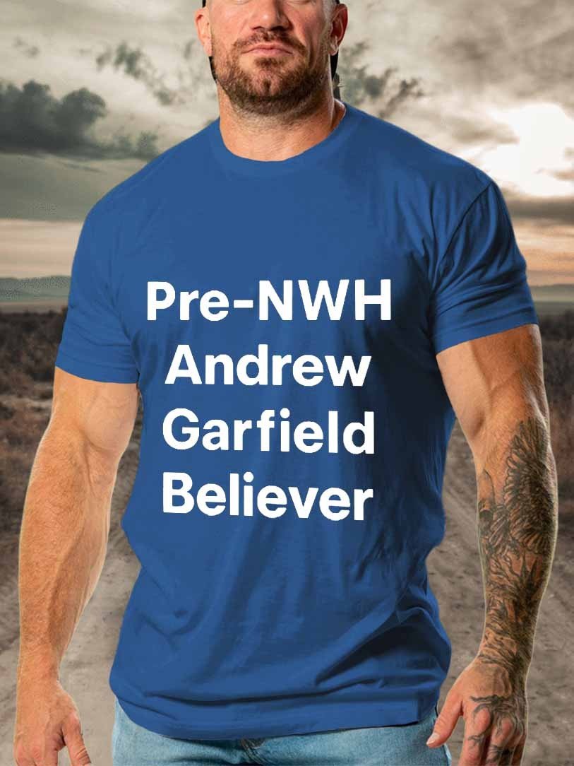 Men's Funny Pre-Nwh Andrew Garfield Believer T-Shirt - Outlets Forever