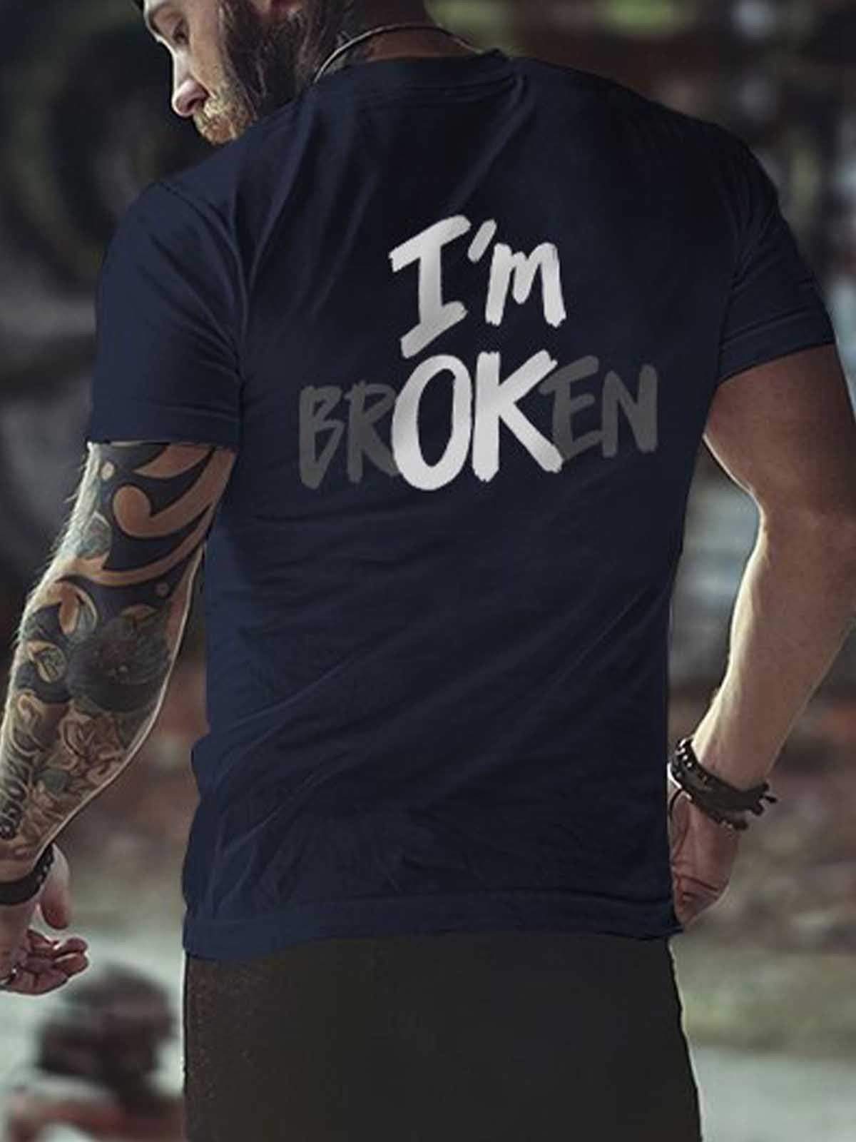 Men's I‘m Broken T-Shirt - Outlets Forever