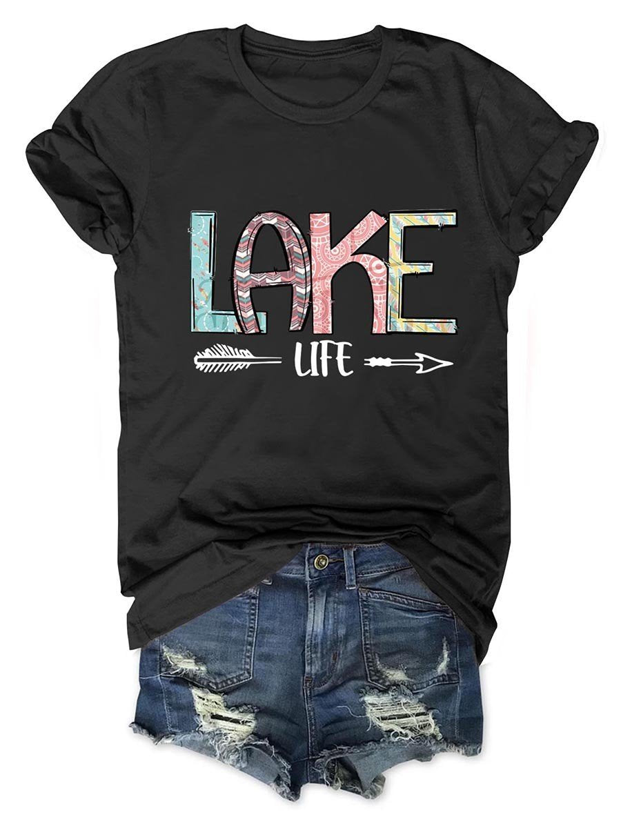 Lake Life Women T-Shirt - Outlets Forever