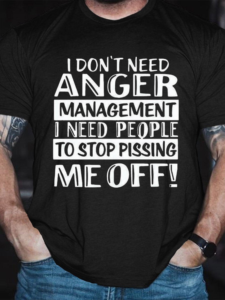 Men's I Don't Need Anger Management Tee - Outlets Forever