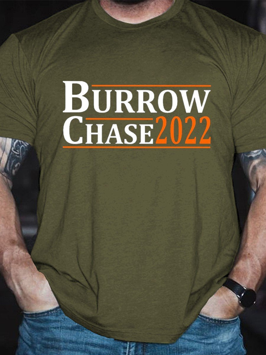 Men's Burrow Chase 2022 Funny Classic T-shirt - Outlets Forever