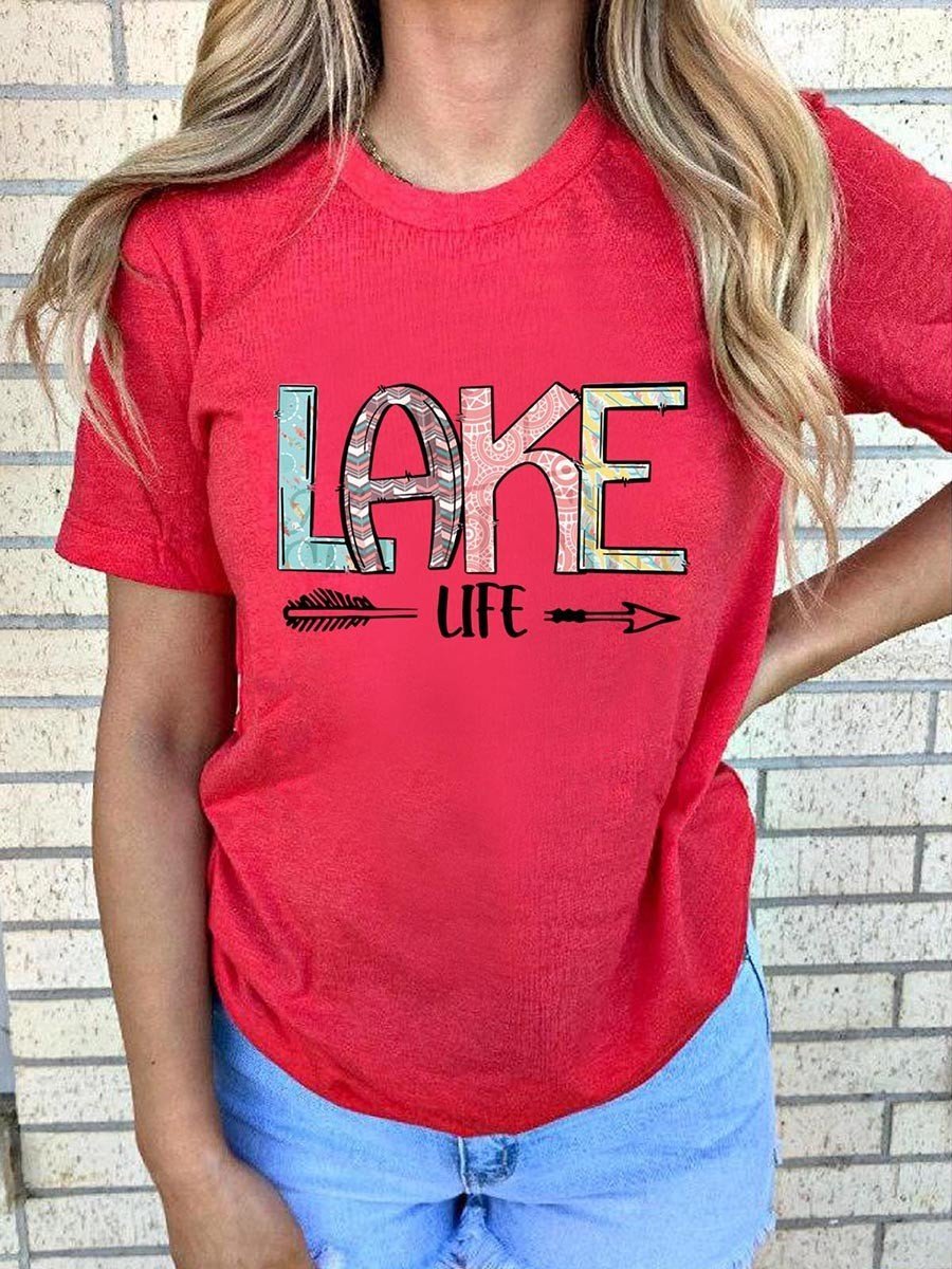 Lake Life Women T-Shirt - Outlets Forever