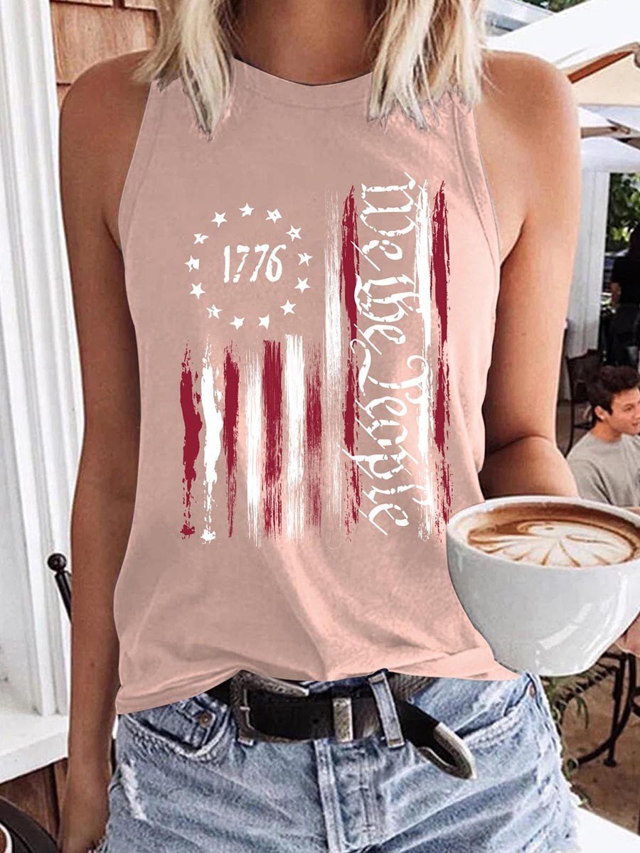 We The People 1776 American Flag Women Tank Top - Outlets Forever