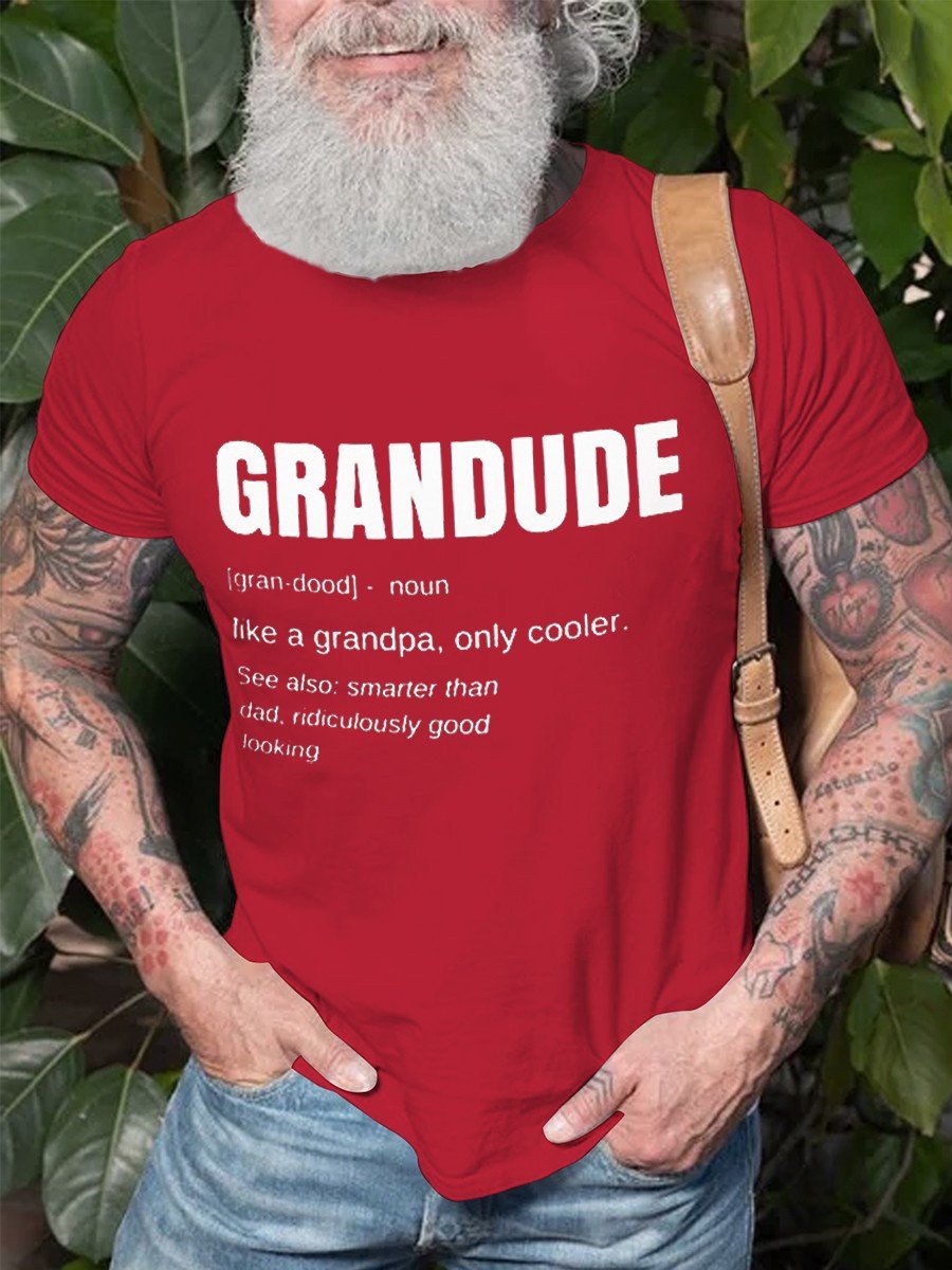 Men Grandude Cotton Crew Neck Tee - Outlets Forever