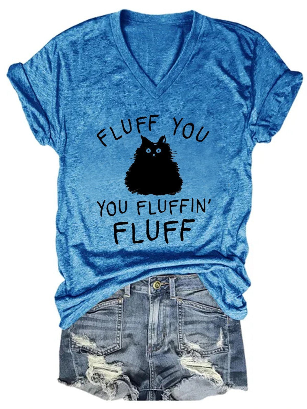 Women Fluff You Cat T-Shirt - Outlets Forever