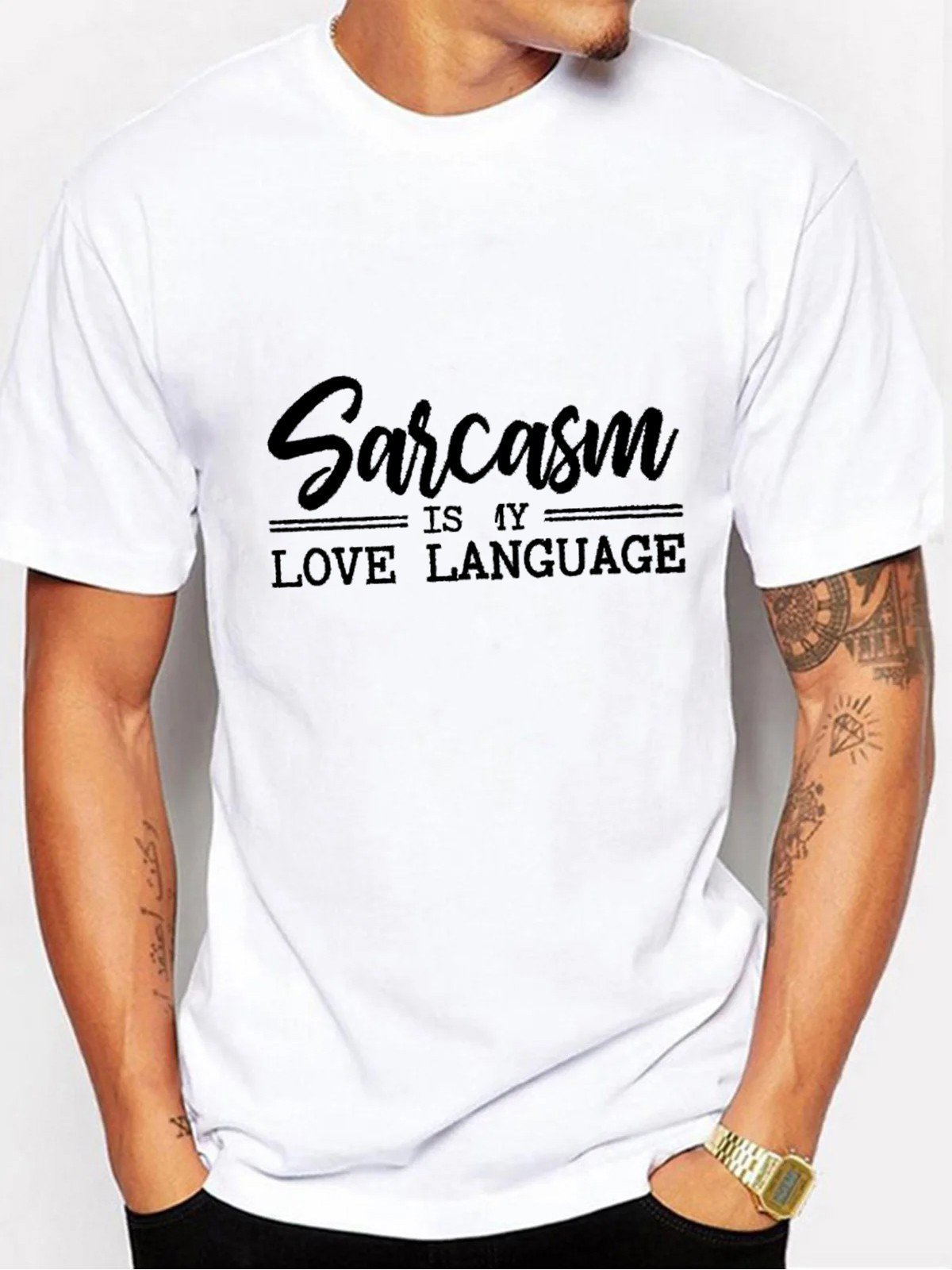 SALE Sarcasm Is My Love Language Men's T-shirt - Outlets Forever