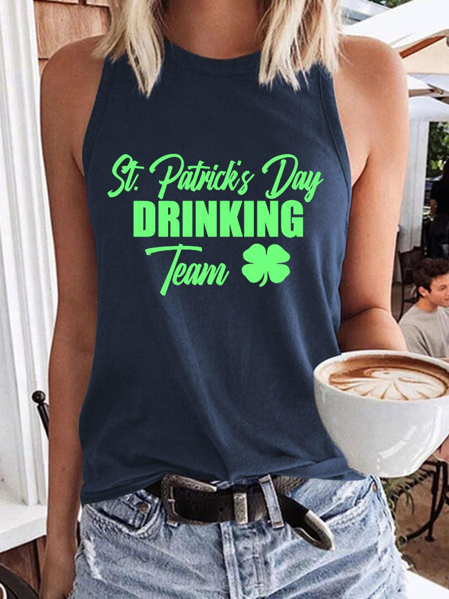 Women's St  Patrick's Day Drinking Team Tank Top - Outlets Forever