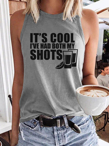 Women's It's Cool I've Had My Shots Tank Top - Outlets Forever