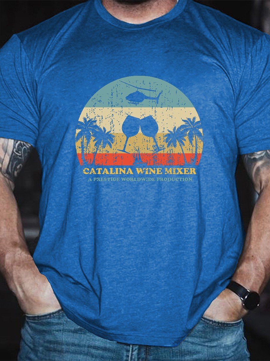 Men Step Brothers Catalina Wine Mixer A Prestige Worldwide Production Tee - Outlets Forever