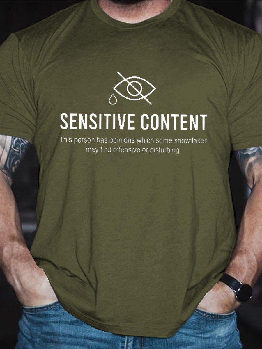 Men's Sensitive Content Classic T-shirt - Outlets Forever