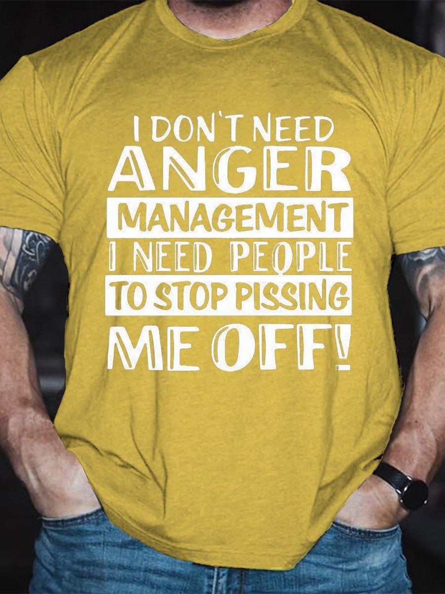 Men's I Don't Need Anger Management Tee - Outlets Forever