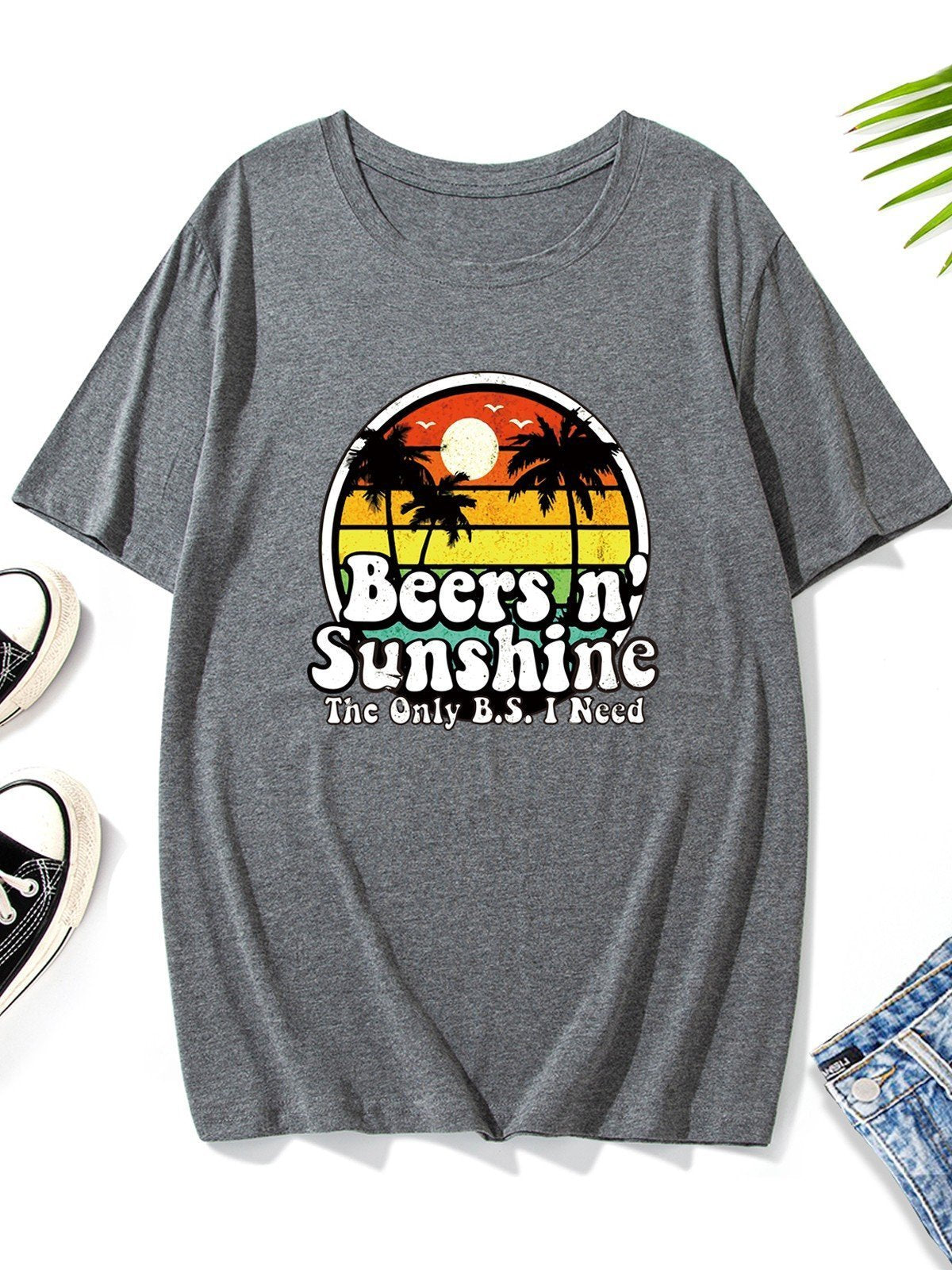The Only BS I Need Is Beers And Sunshine Men's T-shirt - Outlets Forever
