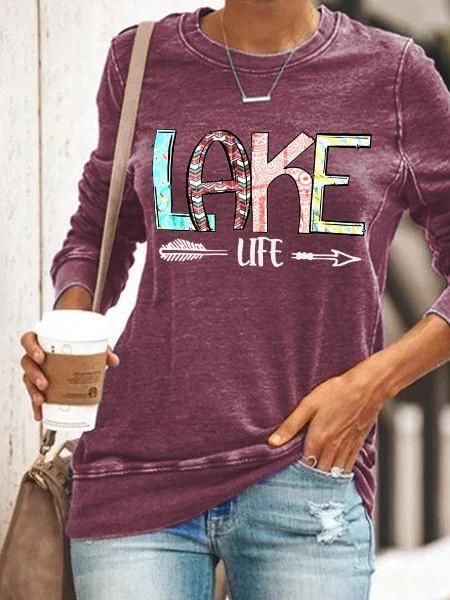 Women Lake Life T-Shirt - Outlets Forever