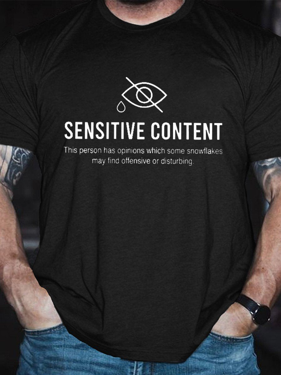 Men's Sensitive Content Classic T-shirt - Outlets Forever