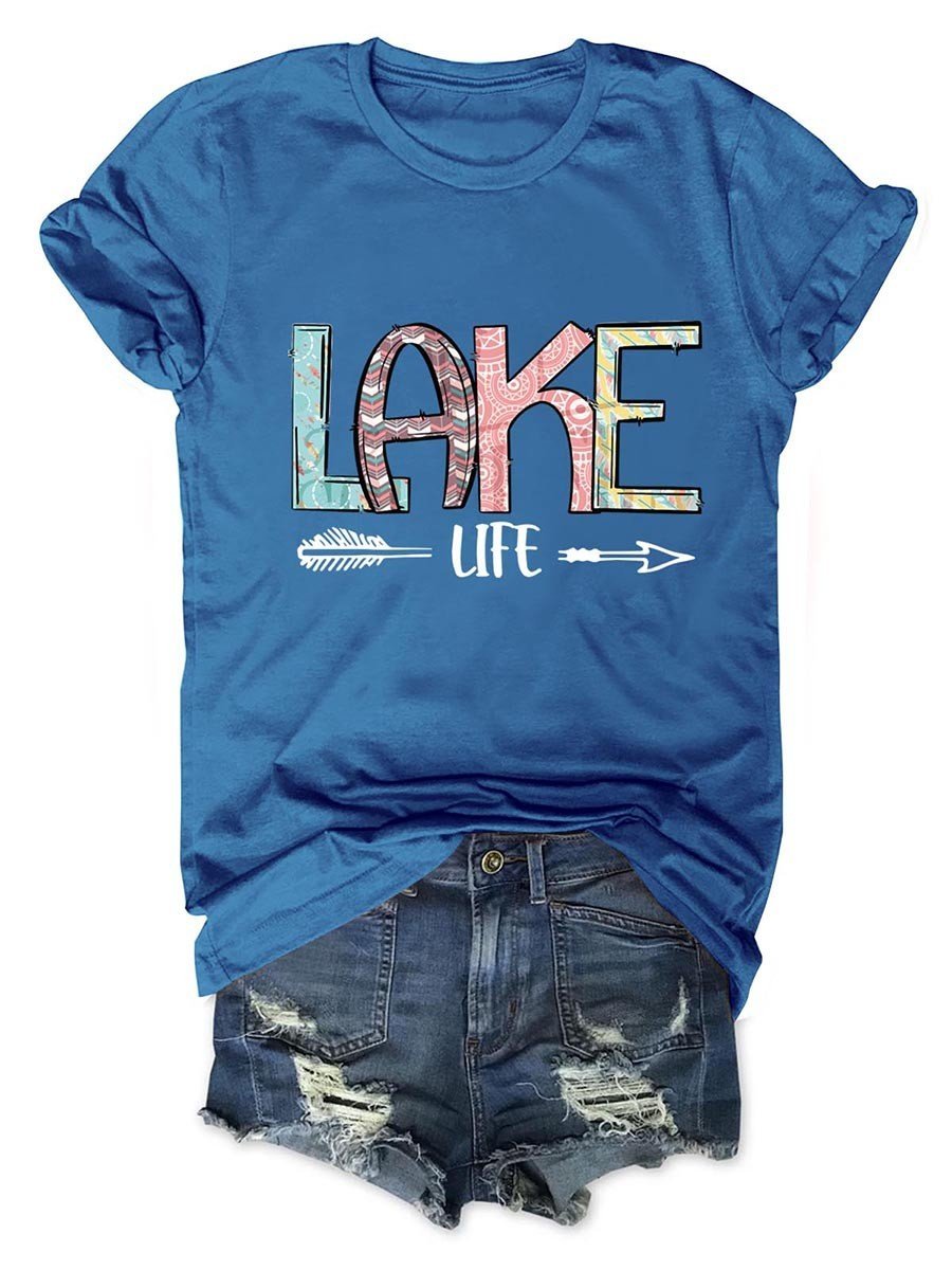 Lake Life Women T-Shirt - Outlets Forever