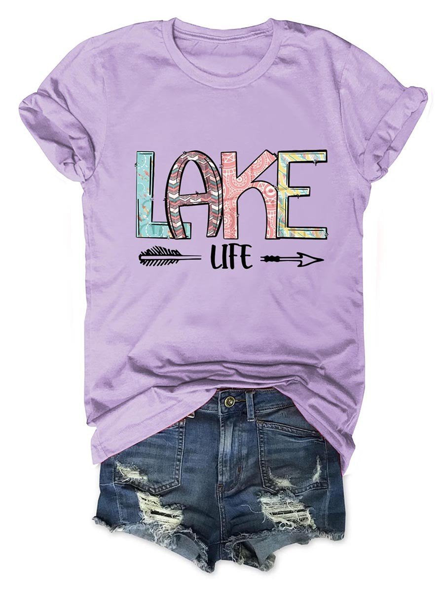 Lake Life Women T-Shirt - Outlets Forever