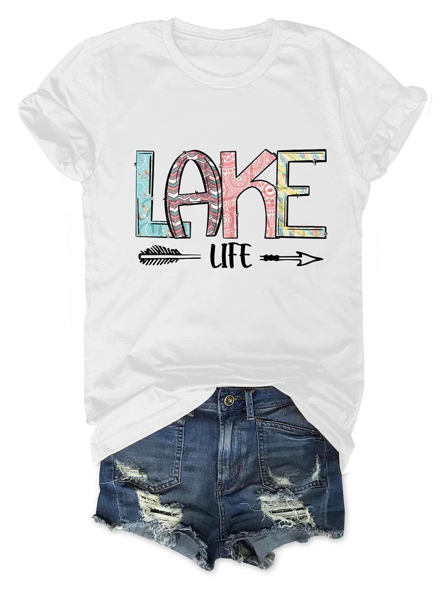 Lake Life Women T-Shirt - Outlets Forever