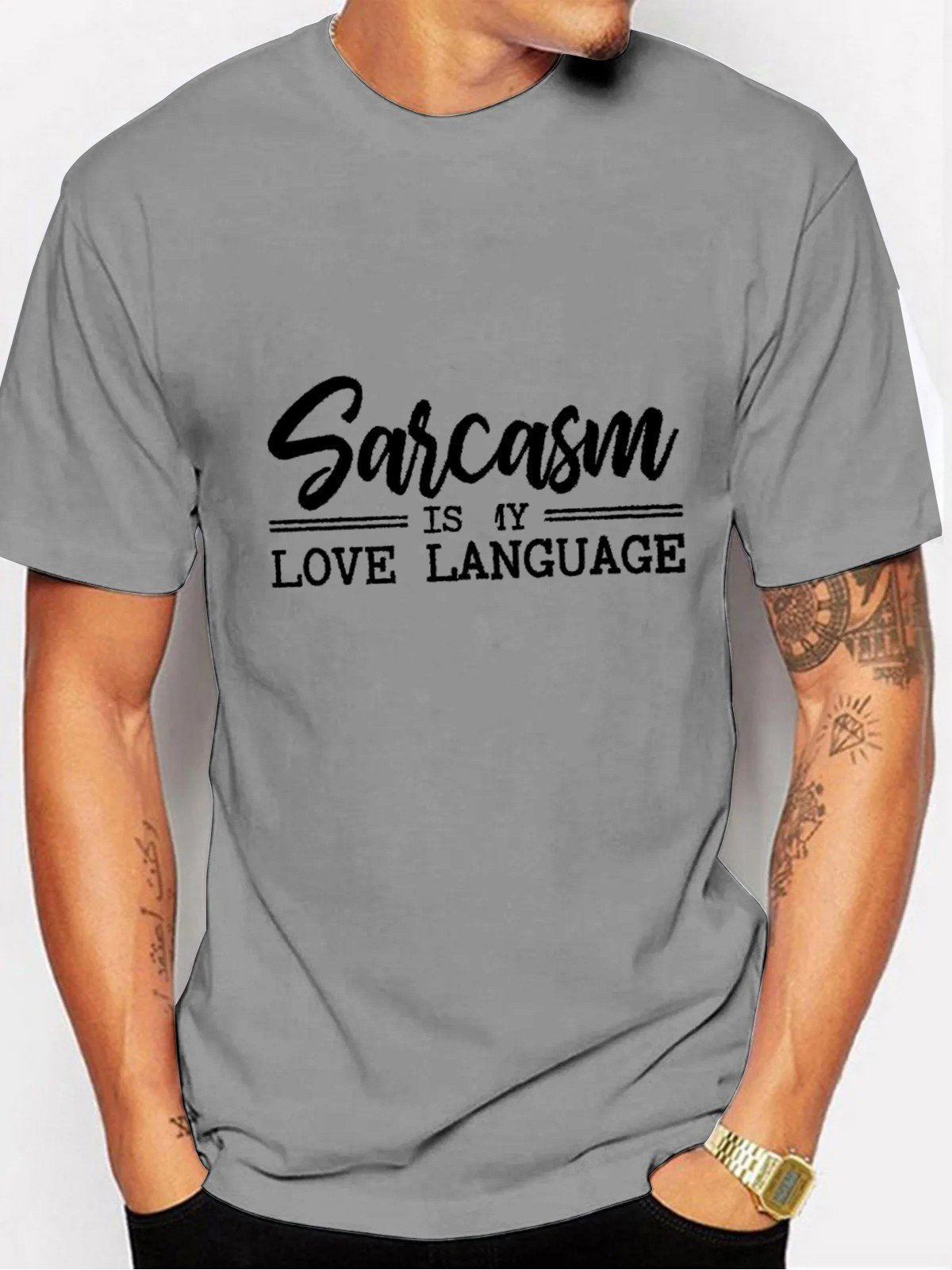 SALE Sarcasm Is My Love Language Men's T-shirt - Outlets Forever