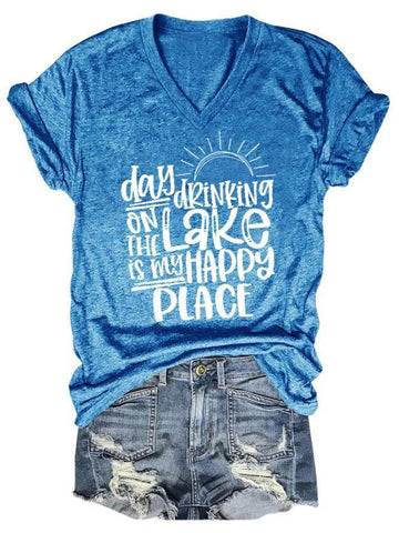 Day Drinking On The Lake Women's T-shirt