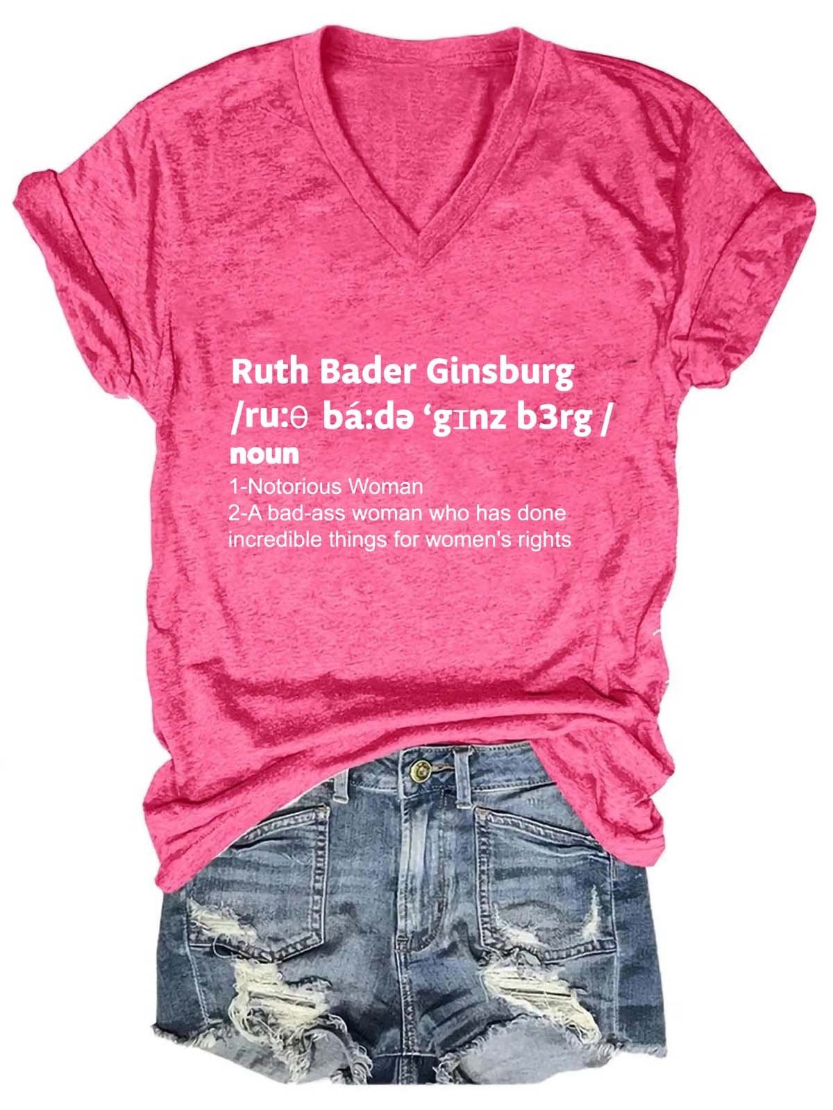 Women Ruth Bader Ginsburg Tee - Outlets Forever